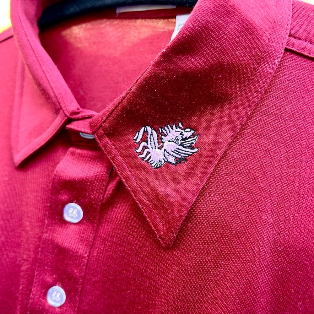 Carolina Gamecocks Burgundy Winner Mate Sportsman Lightweight Polo